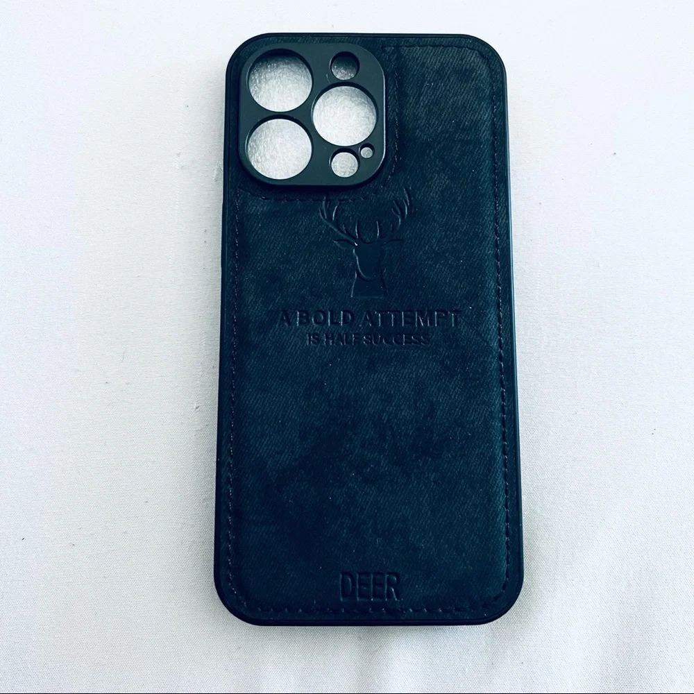 A BOLD ATTEMPT Black Protective Case for iPhone 13 Pro
